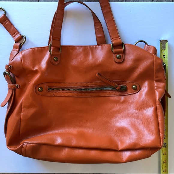 Jaye Hersh Hollywood Intuition Orange Handbag Purse - Picture 7 of 14